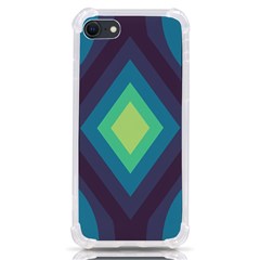 Pattern Blue Green Retro Design Iphone Se by Ravend