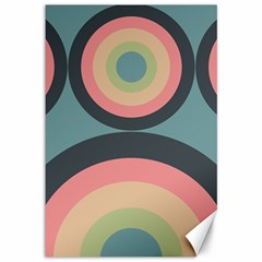 Circles Design Pattern Tile Canvas 12  X 18  by Ravend