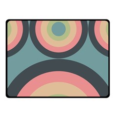 Circles Design Pattern Tile Fleece Blanket (small) by Ravend