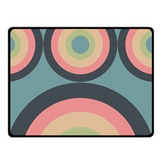 Circles Design Pattern Tile Two Sides Fleece Blanket (small)