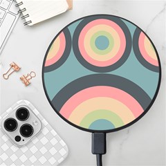 Circles Design Pattern Tile Wireless Fast Charger(black) by Ravend