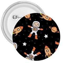 Astronaut Space Rockets Spaceman 3  Buttons by Ravend