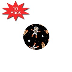 Astronaut Space Rockets Spaceman 1  Mini Buttons (10 Pack)  by Ravend