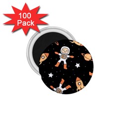 Astronaut Space Rockets Spaceman 1 75  Magnets (100 Pack)  by Ravend