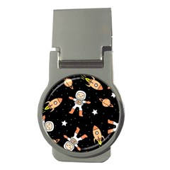 Astronaut Space Rockets Spaceman Money Clips (round)  by Ravend