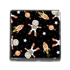 Astronaut Space Rockets Spaceman Memory Card Reader (square 5 Slot) by Ravend