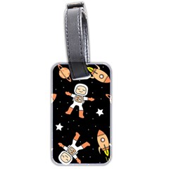 Astronaut Space Rockets Spaceman Luggage Tag (two Sides) by Ravend