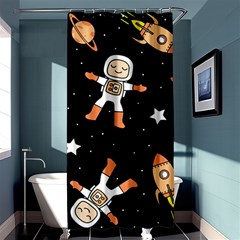 Astronaut Space Rockets Spaceman Shower Curtain 36  X 72  (stall)  by Ravend