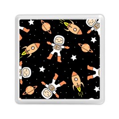 Astronaut Space Rockets Spaceman Memory Card Reader (square) by Ravend