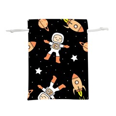 Astronaut Space Rockets Spaceman Lightweight Drawstring Pouch (s) by Ravend