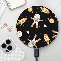 Astronaut Space Rockets Spaceman Wireless Fast Charger(white) by Ravend