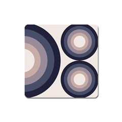 Circle Tile Design Pattern Square Magnet by Ravend