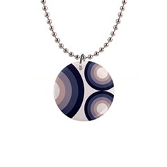 Circle Tile Design Pattern 1  Button Necklace by Ravend