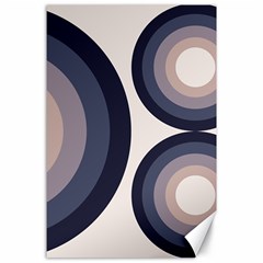 Circle Tile Design Pattern Canvas 24  X 36  by Ravend