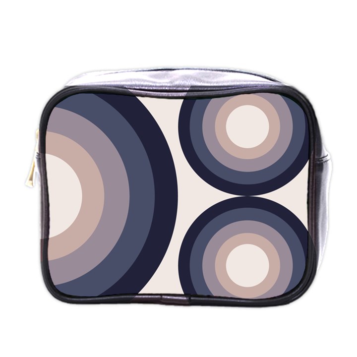 Circle Tile Design Pattern Mini Toiletries Bag (One Side)