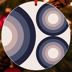 Circle Tile Design Pattern Uv Print Acrylic Ornament Round by Ravend