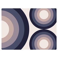 Circle Tile Design Pattern Premium Plush Fleece Blanket (extra Small) by Ravend