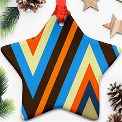 Pattern Triangle Design Repeat Ornament (star) by Ravend