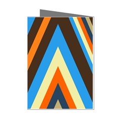 Pattern Triangle Design Repeat Mini Greeting Cards (pkg Of 8) by Ravend