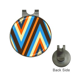 Pattern Triangle Design Repeat Hat Clips With Golf Markers by Ravend