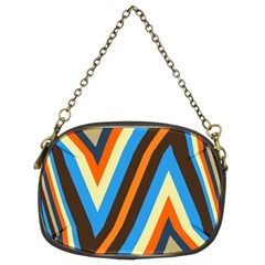 Pattern Triangle Design Repeat Chain Purse (two Sides) by Ravend