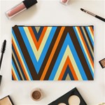 Pattern Triangle Design Repeat Cosmetic Bag (Large) Front