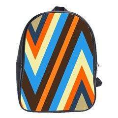 Pattern Triangle Design Repeat School Bag (large) by Ravend