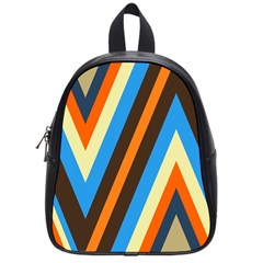 Pattern Triangle Design Repeat School Bag (small) by Ravend