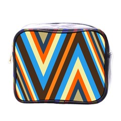 Pattern Triangle Design Repeat Mini Toiletries Bag (one Side) by Ravend