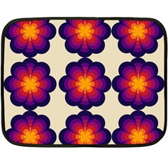 Flower Pattern Design Seamless Two Sides Fleece Blanket (mini) by Ravend