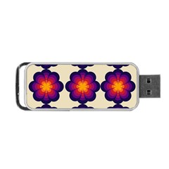 Flower Pattern Design Seamless Portable Usb Flash (one Side) by Ravend