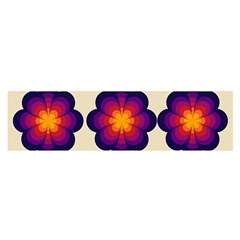 Flower Pattern Design Seamless Oblong Satin Scarf (16  X 60 ) by Ravend