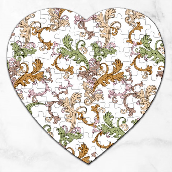 Pattern Design Art Decoration Jigsaw Puzzle (Heart)