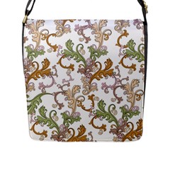 Pattern Design Art Decoration Flap Closure Messenger Bag (L)