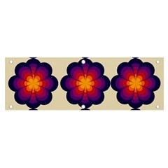 Flower Pattern Design Seamless Banner And Sign 6  X 2 