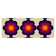 Flower Pattern Design Seamless Banner And Sign 8  X 3  by Ravend