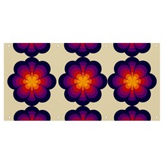 Flower Pattern Design Seamless Banner And Sign 8  X 4  by Ravend