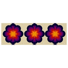 Flower Pattern Design Seamless Banner And Sign 9  X 3  by Ravend