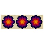 Flower Pattern Design Seamless Banner and Sign 9  x 3  Front