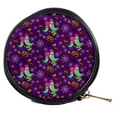 Pumpkins Ghosts Skeleton Pattern Mini Makeup Bag by Ravend