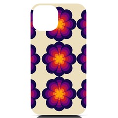 Flower Pattern Design Seamless Iphone 14 Black Uv Print Case by Ravend