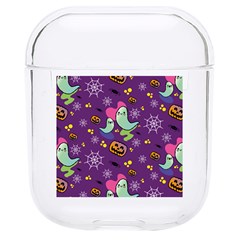 Pumpkins Ghosts Skeleton Pattern Hard Pc Airpods 1/2 Case by Ravend