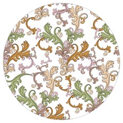 Pattern Design Art Decoration Round Trivet by Ravend