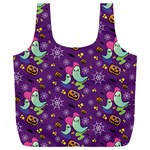 Pumpkins Ghosts Skeleton Pattern Full Print Recycle Bag (XXL) Back