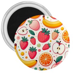 Fruit Sweet Pattern 3  Magnets by Ravend