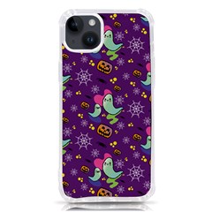 Pumpkins Ghosts Skeleton Pattern Iphone 14 Plus Tpu Uv Print Case by Ravend