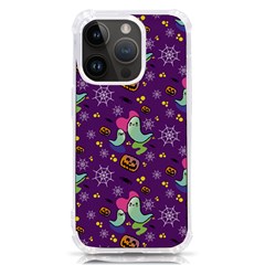 Pumpkins Ghosts Skeleton Pattern Iphone 14 Pro Tpu Uv Print Case by Ravend