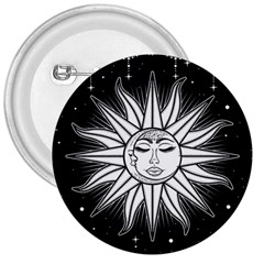 Sun Moon Star Universe Space 3  Buttons by Ravend