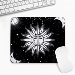 Sun Moon Star Universe Space Large Mousepad by Ravend