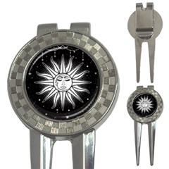 Sun Moon Star Universe Space 3-in-1 Golf Divots by Ravend